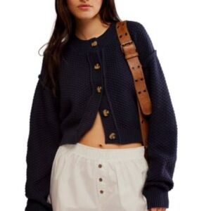 Free People Lilia cardigan great condition BLAck